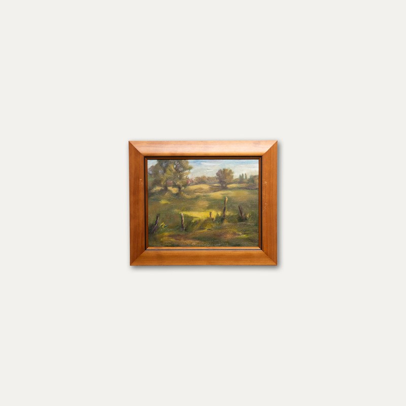 June Bevan (b.1927) - 20th Century Oil, View From Grove Lane, Bramhall gallery