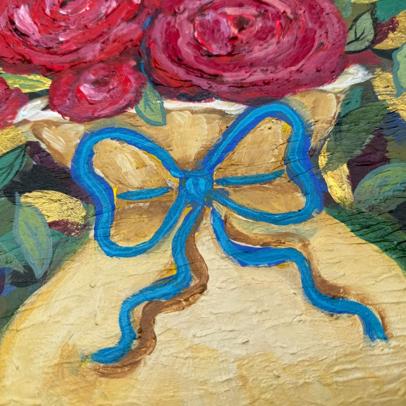 Original Roses Expressionism 11x14 Beautiful Flowers Handmade Signed Art CP 2 gallery
