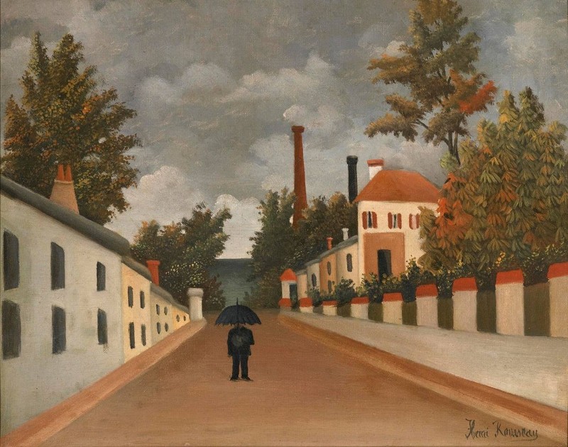 Henri Rousseau (Handmade) Signed Oil Painting on Canvas 16×24 in Naïve Art ..