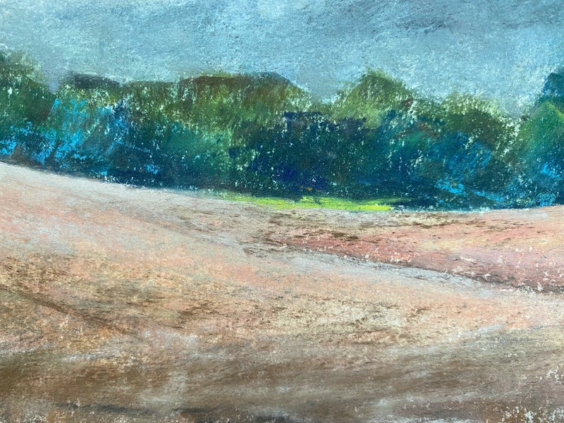 ::FRANZ EHMKE *1928 -2018 GDR PAINTER °AUTUMN SUNSET IN THE FIELD gallery