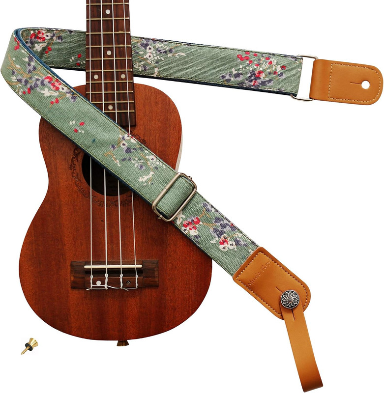 Original Design Vintage Style “Plum Flowers” Soft Canvas & Genuine Leather Uk…
