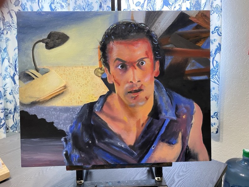 Evil Dead Oil Painting 16×20 Inch Not A Print FREE SHIPPING horror Movie
