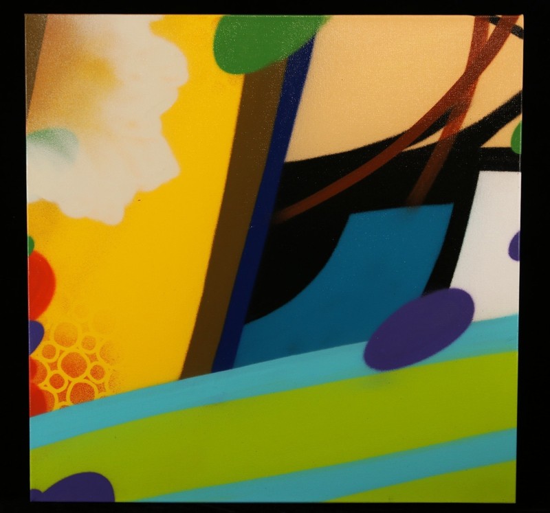 JOHN CRASH MATOS Original Painting SIGNED 2015 ON CANVAS 51 x 51 cm gallery