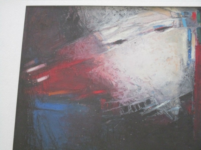 JUDITH HEBREW SIGNED ABSTRACT DRAWING MODERNIST EXPRESSIONISM NON OBJECTIVE gallery