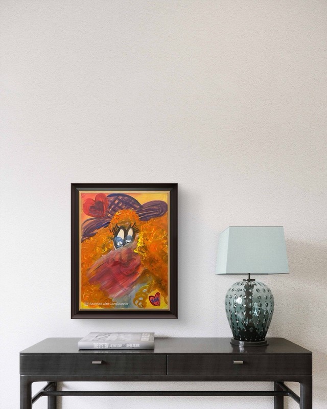 BLESSED#870 Funny Face Original Art Abstract Painting gallery