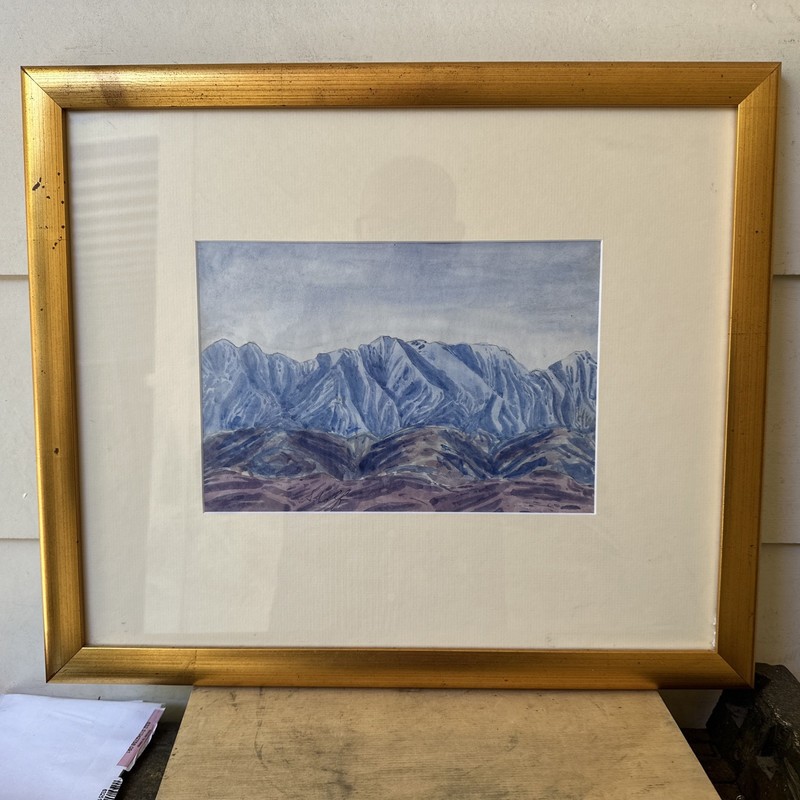Rare Early Hermannsburg Aboriginal Watercolour by ADOLF INKAMALA painting c1950