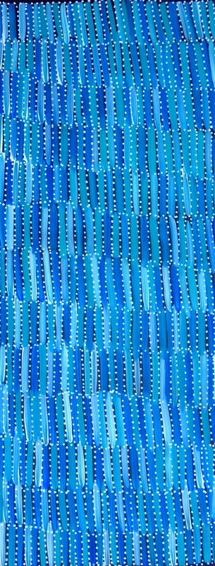 SELINA NUMINA 130 x 57 cm Original Aboriginal Painting. Bush Yam gallery