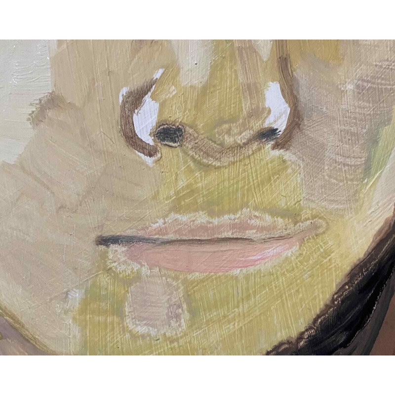 12x12” Original Oil Painting on Cradled Wood Panel | Unique Contemporary Art gallery