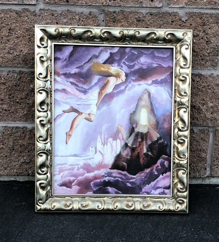 Surrealism Art Framed Angel Painting By Angela Smith Latchkey