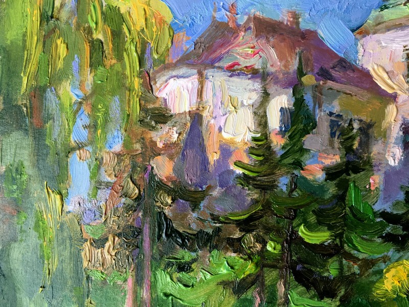 Oil Painting Olesko Castle Batrakov V. Unframed Original Decor Art nAAA2372 gallery