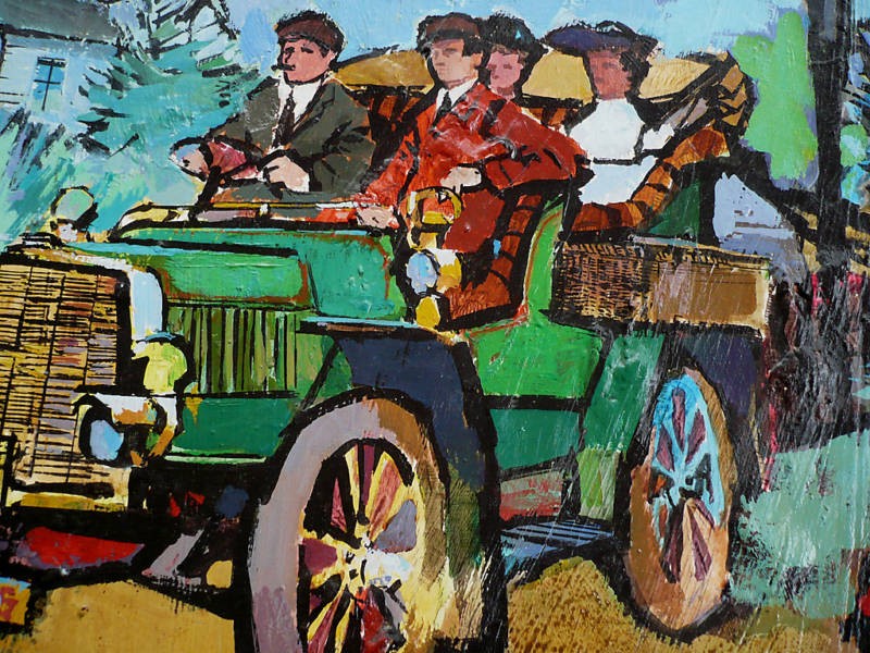 Frank Germain, California Modernist, Vintage Oil LISTED gallery