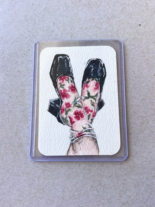 Original Hand-Painted Watercolor ACEO (Artist Trading Card)
