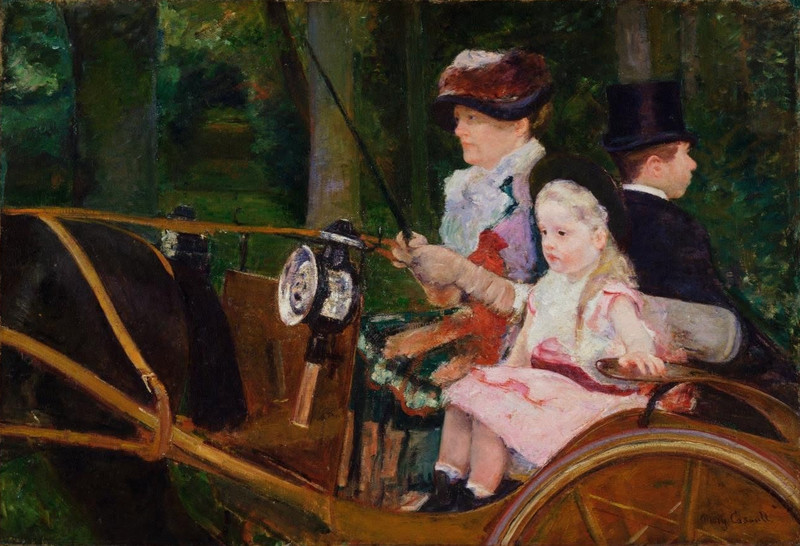 Mary Cassatt (Handmade) Signed Oil Painting on Canvas 16×24 in Impressionist ..