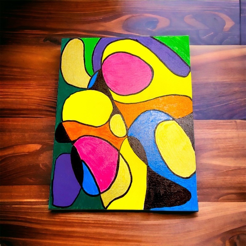 Abstract Oil Painting Done By Oil Pens