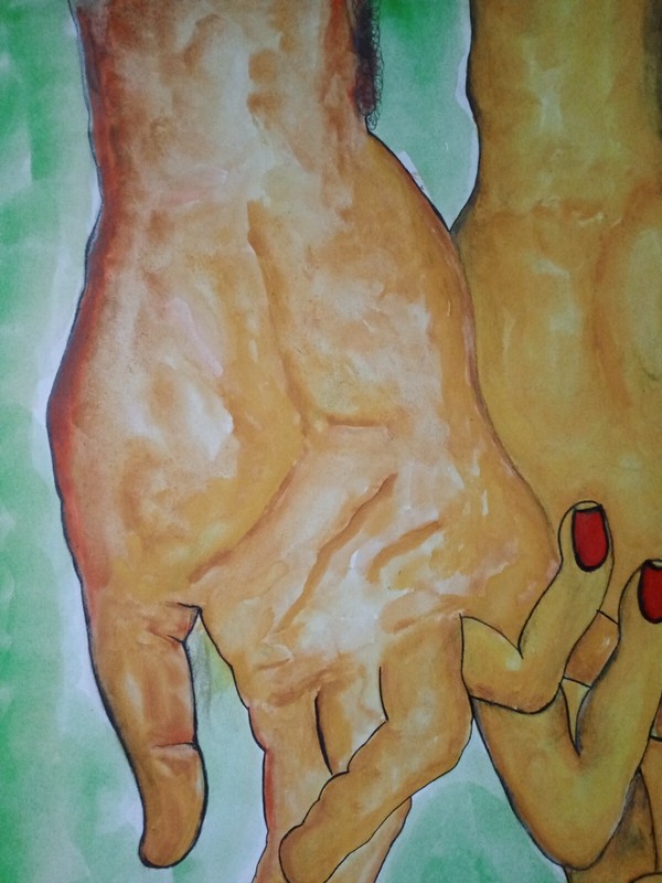 Creative Couple Artwork / Watercolur Original Art Painting gallery