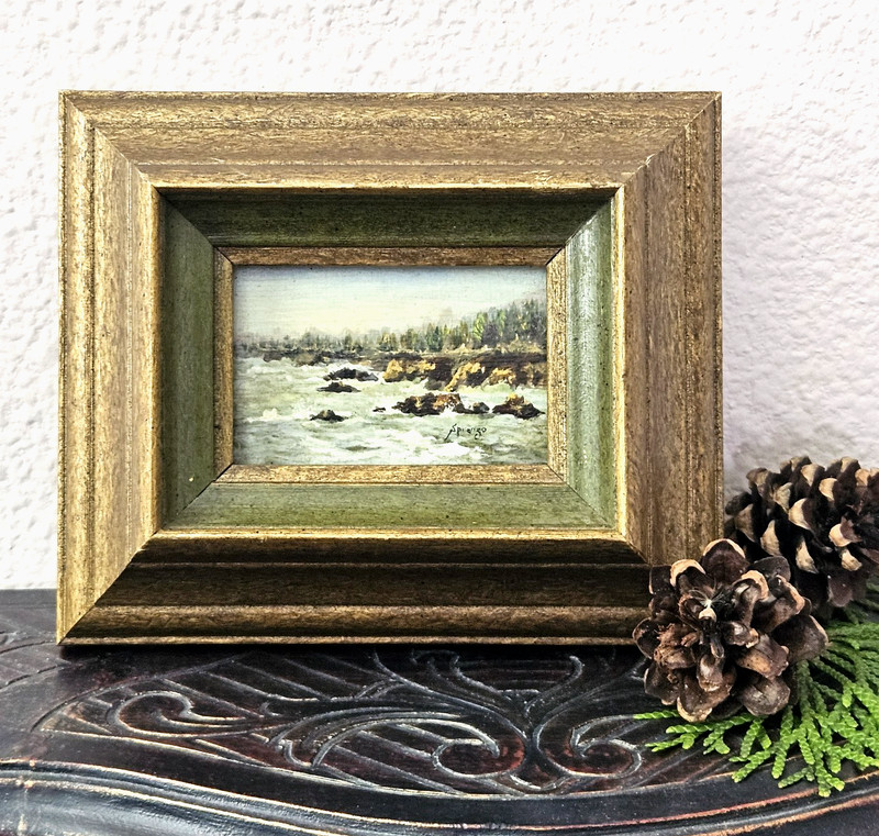 California Coast Seascape Miniature Painting Jo Spranzo Little Jewels