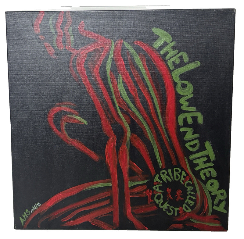 Signed A Tribe Called Quest The Low End Theory painting album cover 18 x 18