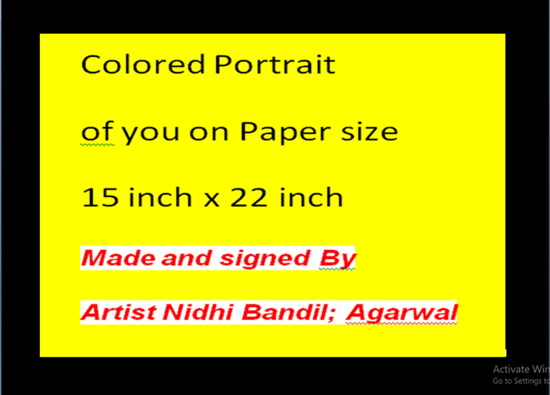 Handmade photo of you & Yr's Made & Signed By Artist Nidhi Bandil Agarwal Jaipur gallery
