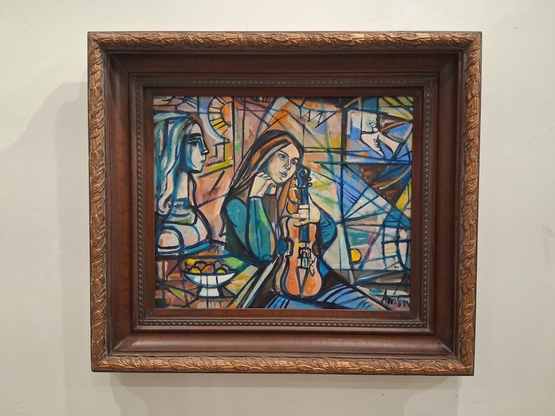 Original Oil Painting by Internationally renowned artist «Irving Amen» with COA