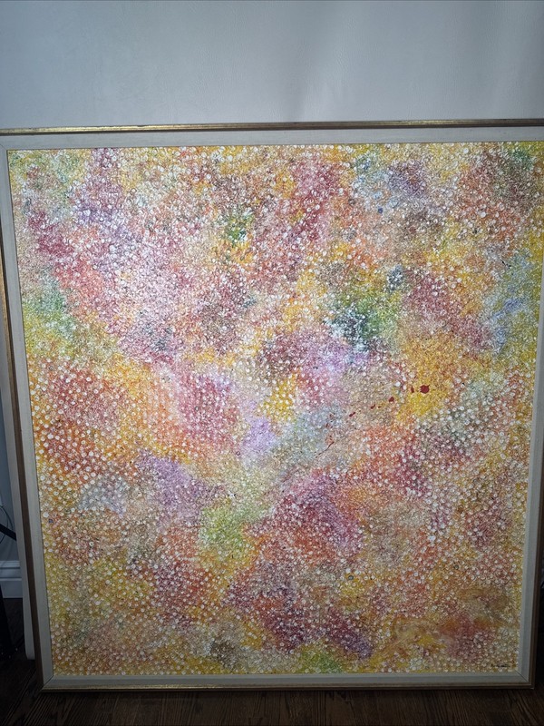 Ronald Walton Framed Art Paint Size 53×57 Inch 1987