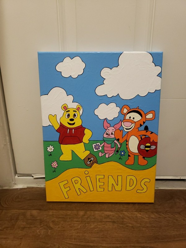 Playdates With Winnie The Pooh Painting