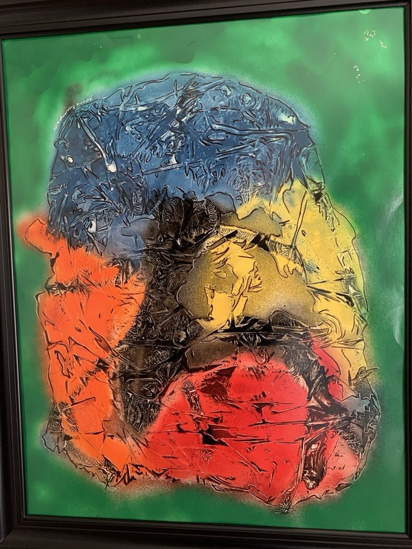 ORIGINAL 80'S ABSTRACT GRAFFITI SPRAY PAINTING N.Y. ROSARIO PROVENZA #88 gallery