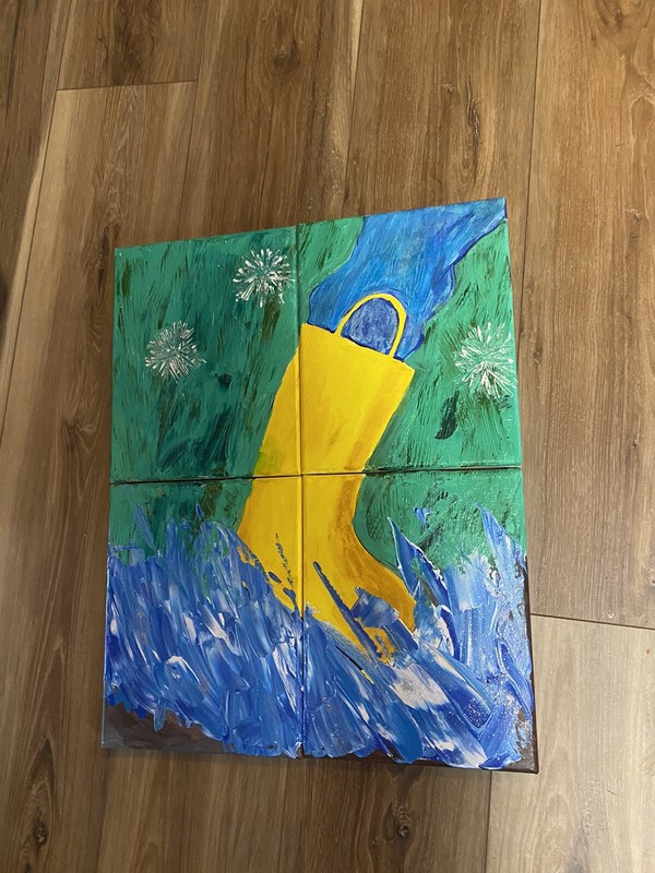 Rubber Boot Oil Painting