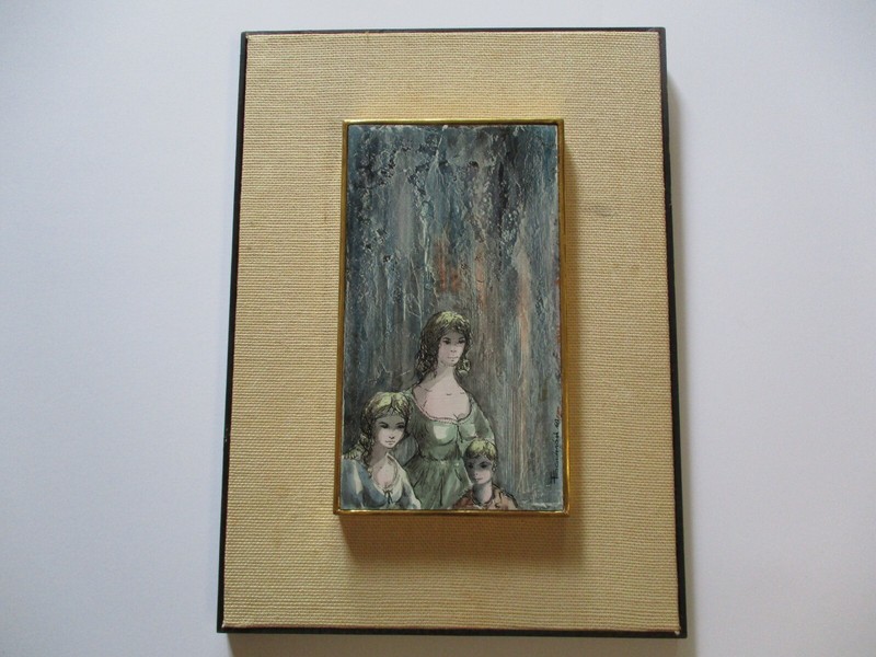 PORTRAIT 1960’S Painting Listed Mexican Artist Fernando Guzman Monroy (Fegumon)