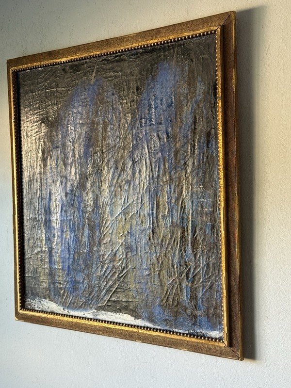 LARGE VINTAGE MODERN ABSTRACT EXPRESSIONIST OIL PAINTING OLD CUBISM MODERNISM gallery