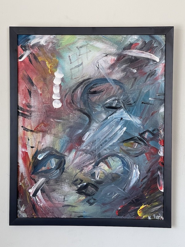 KAYLA YORK MODERN ABSTRACT EXPRESSIONIST OIL PAINTING CONTEMPORARY MODERNISM