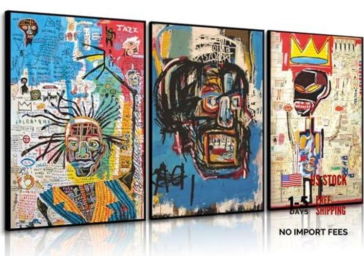 Modern Street Graffiti Canvas Wall Art – Abstract 16″L x 24″W – Graffiti Poster
