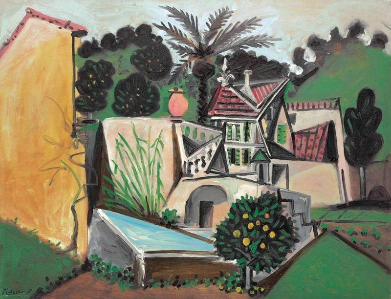 House Pablo Picasso Hand painted Oil Painting Repro Canvas Wall Art Home Decor