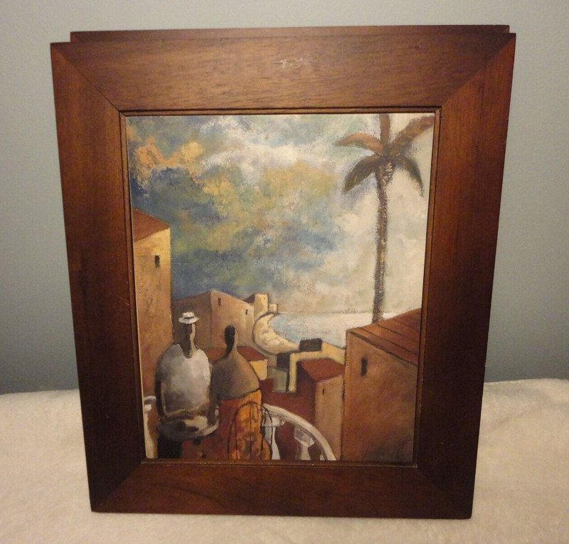 Wall Art Wrapped Canvas By Didier Lourenco Cafe En La Tarde 11.5 X 13.5