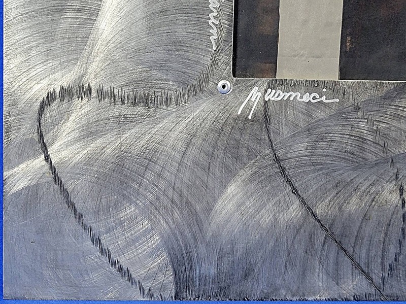 Large Karen Musmeci Original Art "Nature: Leaf" Metal & Aluminum 47.8" X 19.8" gallery