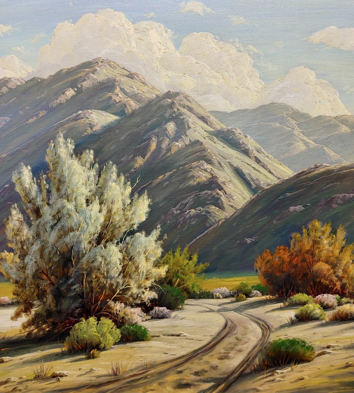 Paul Grimm -Stunning Spring in the California Mojave Desert -Oil painting gallery