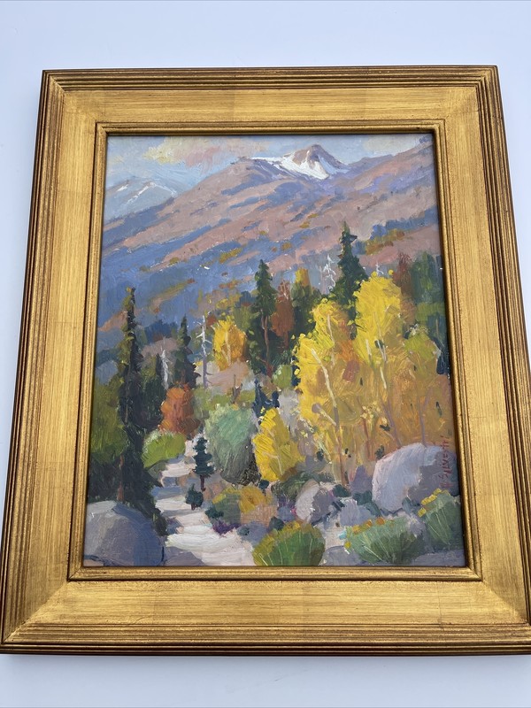 Listed Artist Landscape Painting Silvio Silvestri California Impressionist 20”