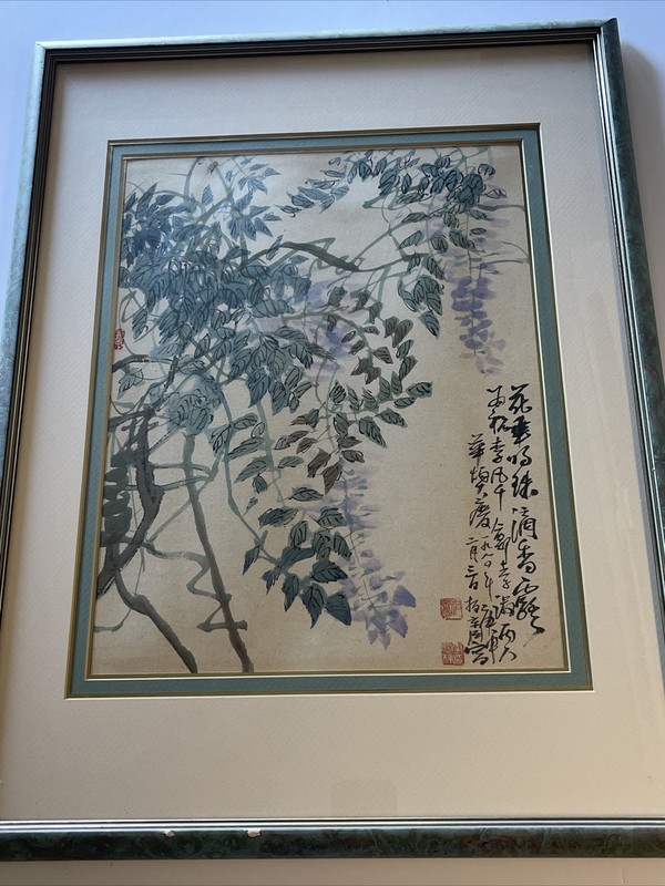Fine Old Chinese Japanese Painting Signed Nature Scroll Scholar Art Mystery Old