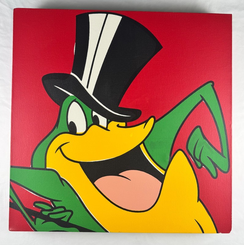 Steve Kaufman Michigan J Frog Signed Pop Art Painting 43/150 COA Warner Bros gallery