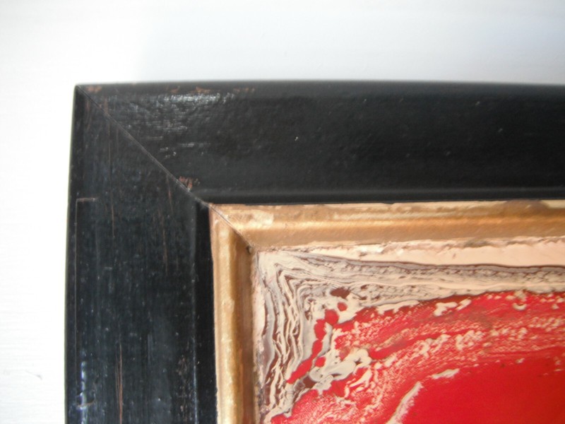 1960's Abstract titled "Red Mountain" 21x15 inches gallery