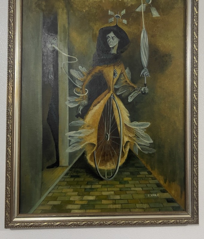 REMEDIOS VARO PAINTING OIL CANVAS SPANISH-MEXICAN PAINTER SURREALIST ART OLD gallery