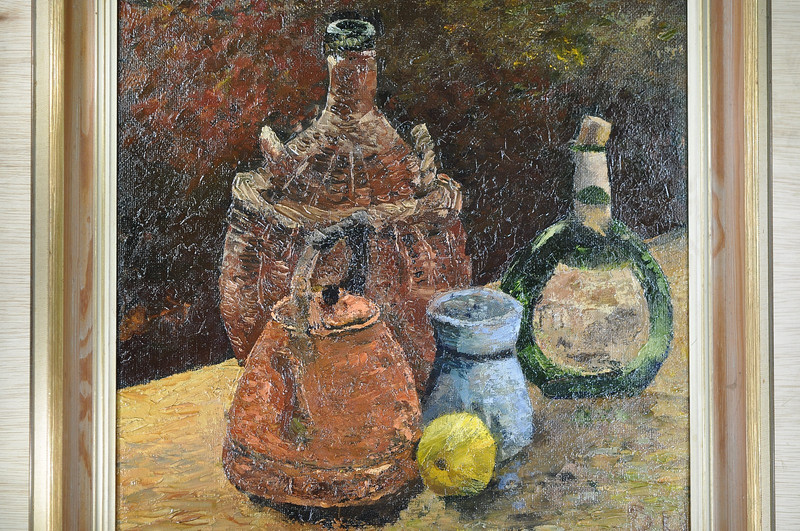 "Still Life With Copper Kettle" Richard Hobbs Original Oil Painting On Board gallery
