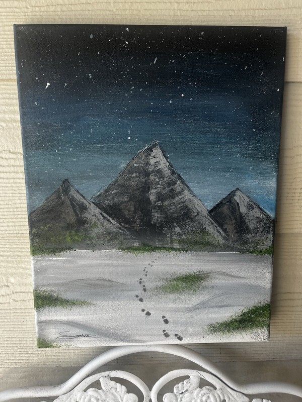 Bob Ross Inspired Painting 14’x11’