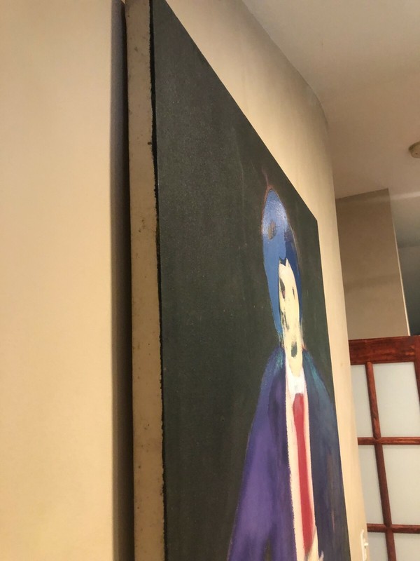 Melora Griffis painting "Too much T.V" - very strong piece gallery