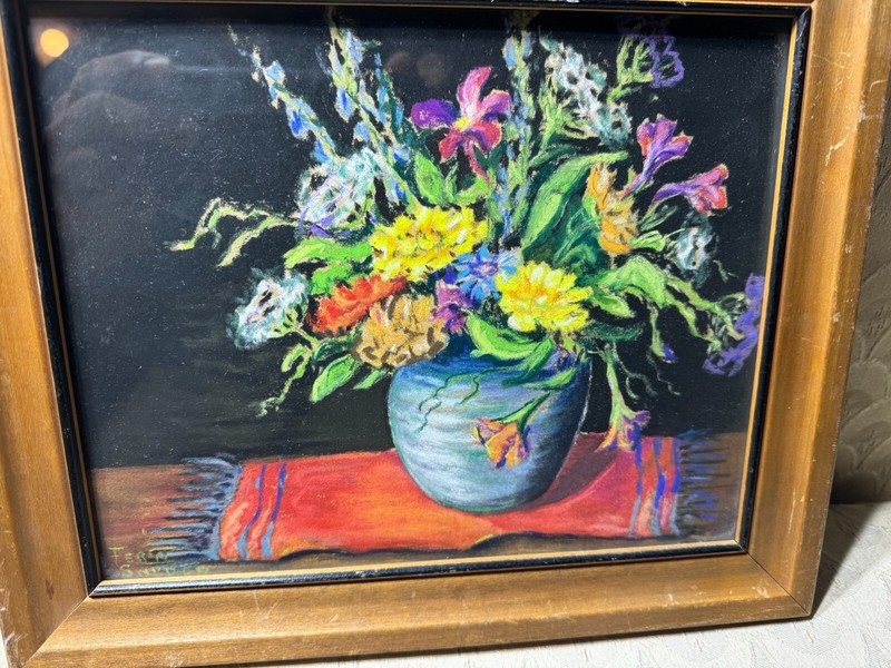 Fern Snyder "Summer Bouquet" Pastel Painting - Signed And Framed gallery