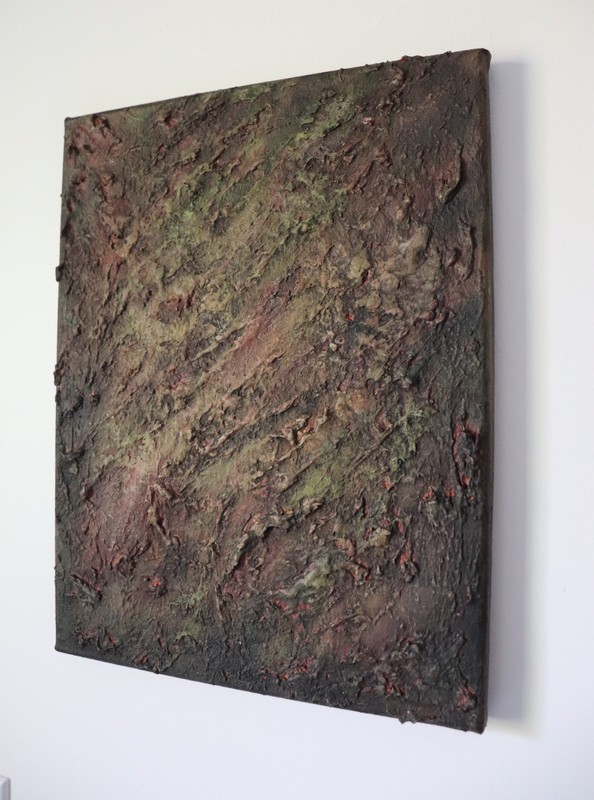 Textured Abstract Painting 11x14 | Wabi Sabi Wall Art | Raw, earthy, and deeply gallery