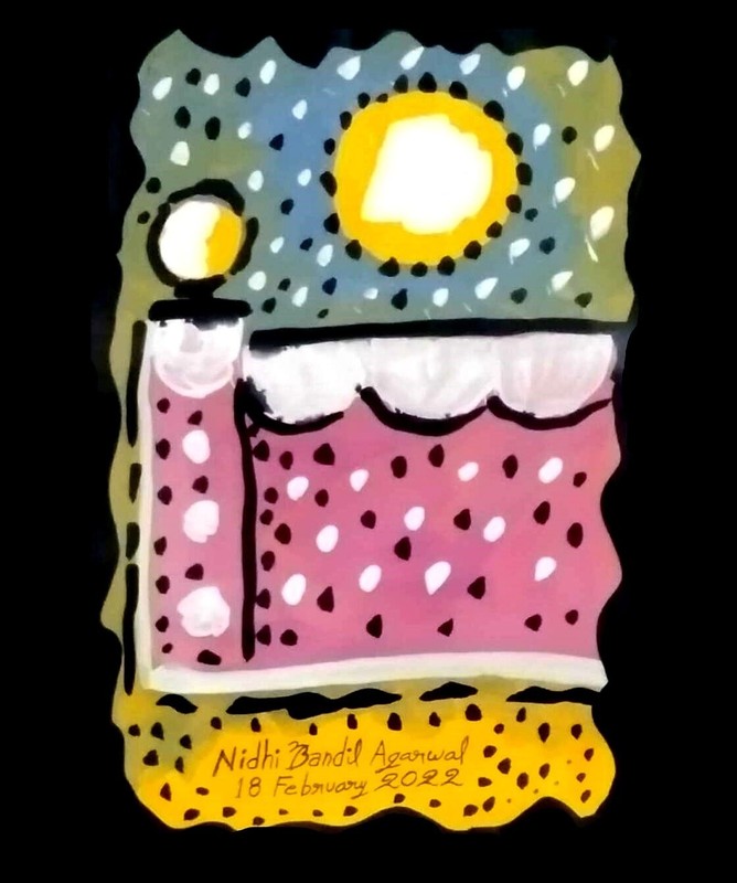 Original Painting Made & Signed By World Fame Artist Nidhi Bandil Agarwal Jaipur