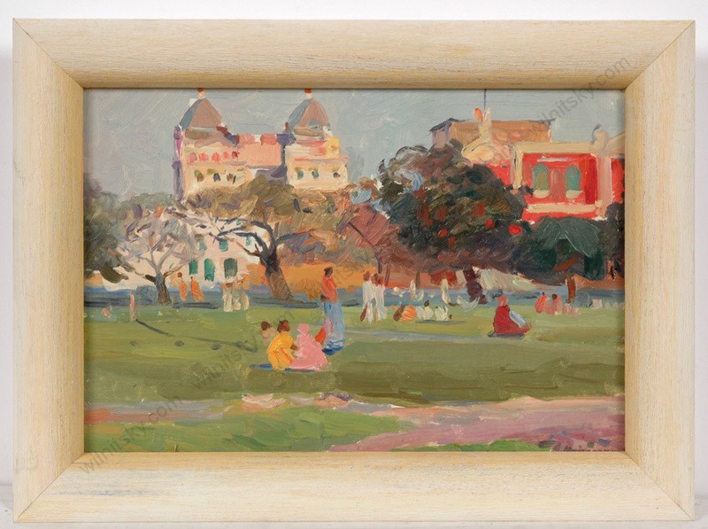 Andrei Potapenko (b.1925), «Motif of India», Oil Painting, ca.1953