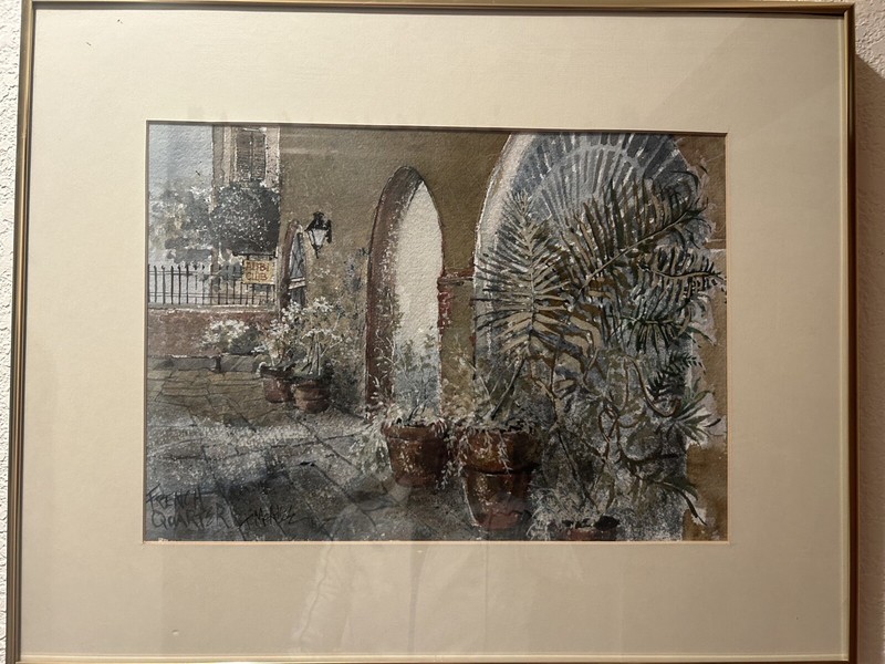 Vtg ’96 Tommy McAfee Original Watercolor New Orleans French Quarter Alibi Club