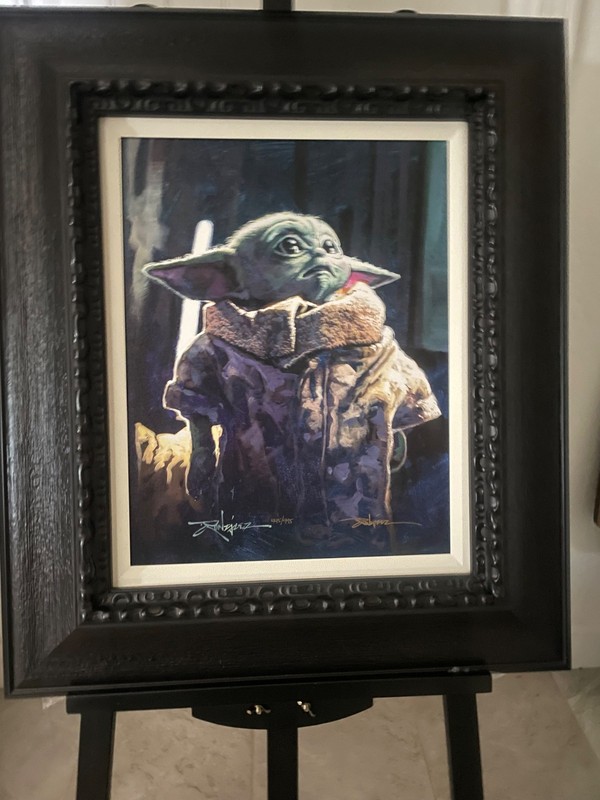 Rodel Gonzalez Protect Me Giclee in color on canvas. 445/995 Hand-signed COA