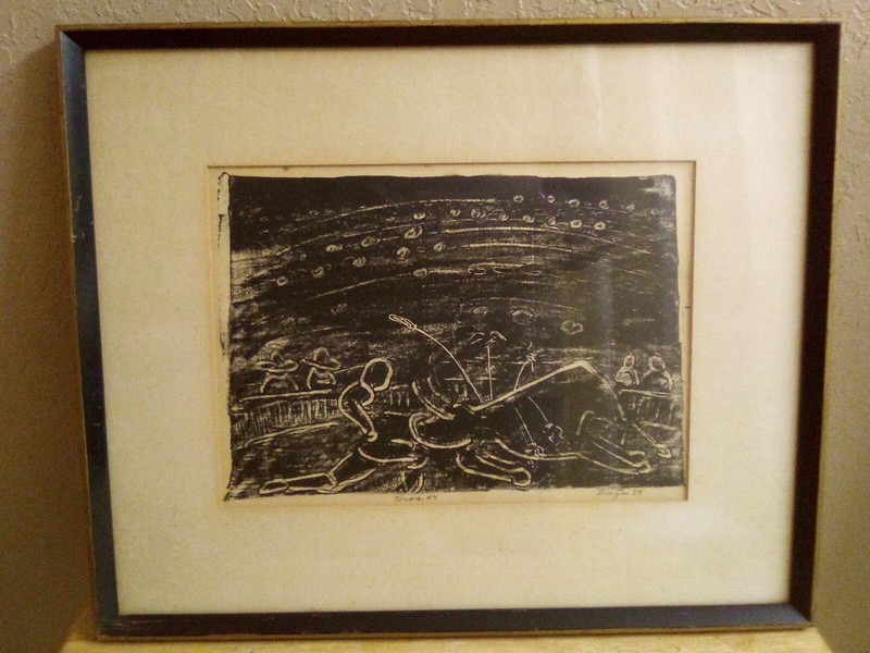   Bullfighting Art Woodblock Print  Phillip Bragar  Matador Galeria Juan Martin 